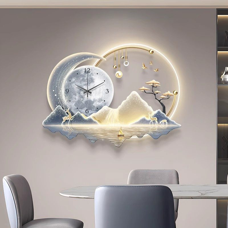 Art Mural Led Clock Wall Luxur - Luxury Lifestyle Aesthetics reseña y precio